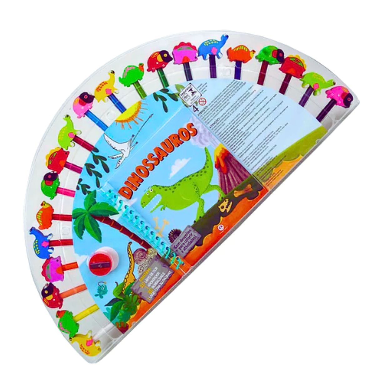 Kit Livro De Colorir E Atividades Borrachas Divertidas Dinossauros - Ciranda Cultural Kit Livro De Colorir E Atividades Borrachas Divertidas Dinossauros - Ciranda Cultural